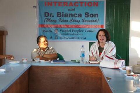 Dr Biancason and VPC President